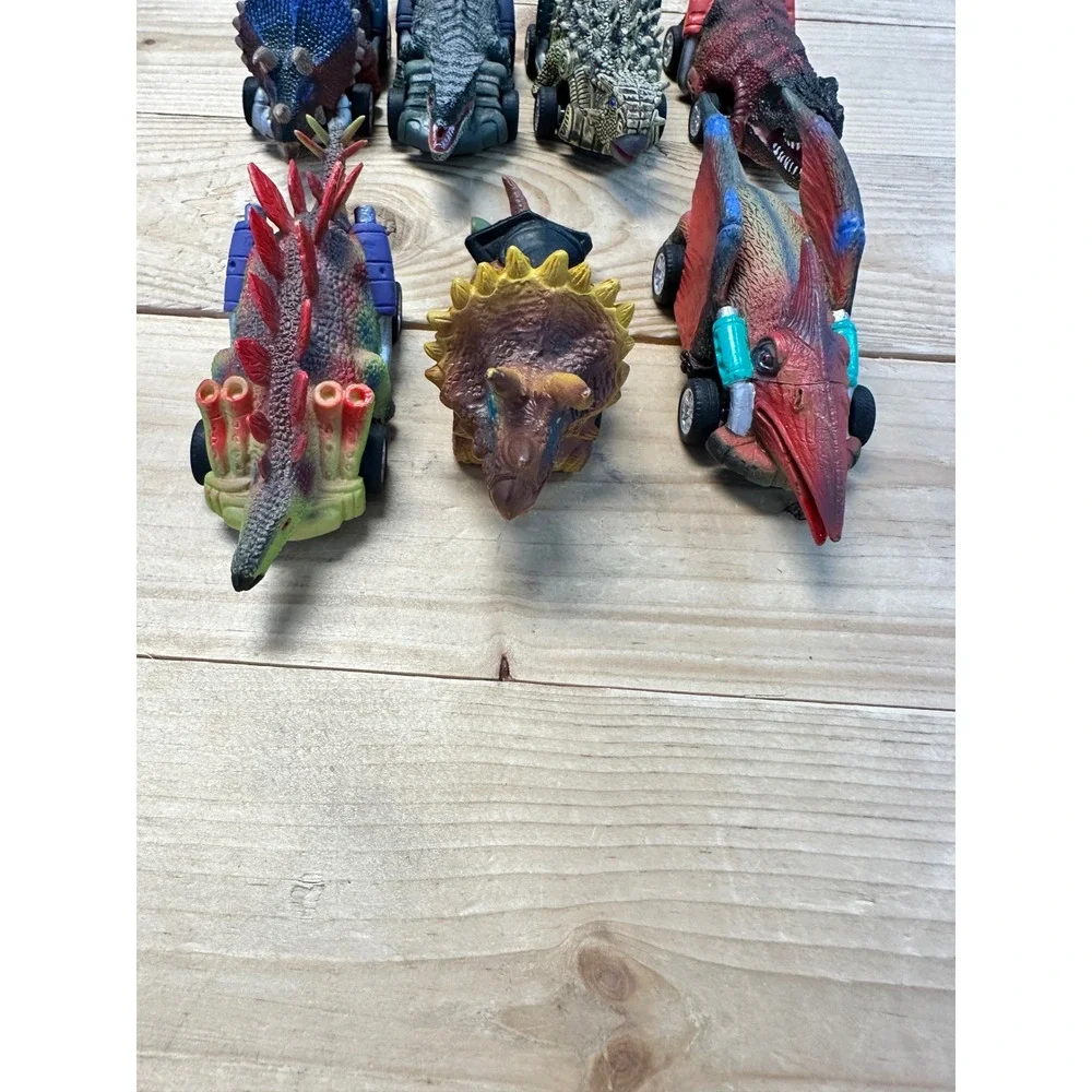 Dinosaur Car Toys Prehistoric Animal Cars‎ Pull Back Vehicles Lot 7